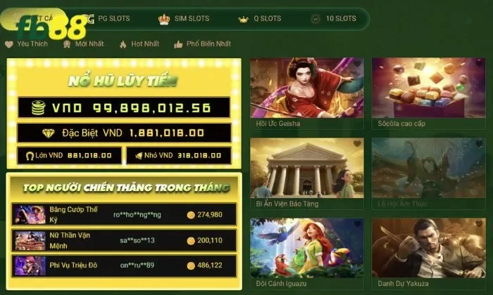 Nổ hũ FB88 Sự uy tín, minh bạch đến từ nhà cái FB88