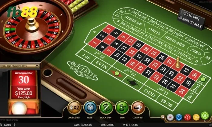 Roulette FB88 Hướng dẫn chi tiết các bước tham gia chơi Roulette FB88
